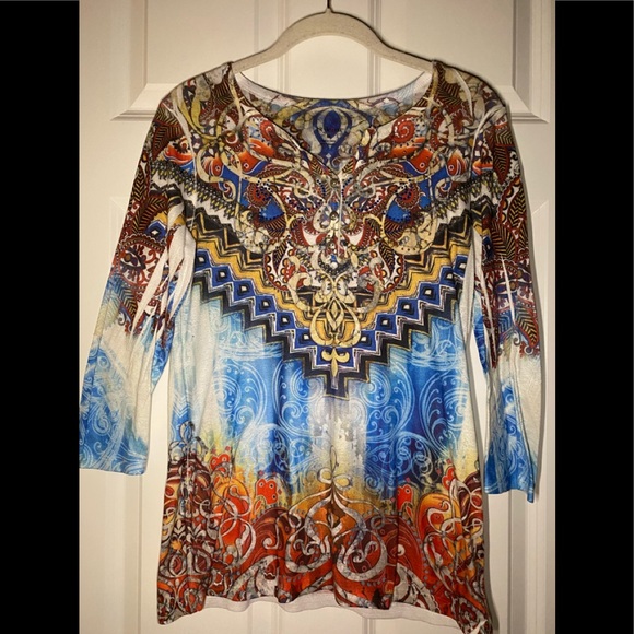 Style & Co. Tops - Style&co. colorful top.